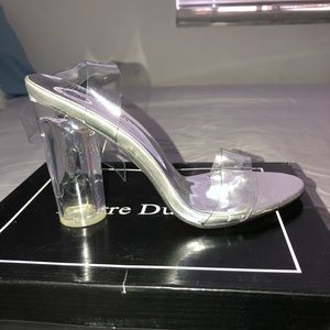 Clear heels
